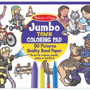 חוברת צביעה "Jumbo" -עיר מבית: Melissa & Doug
