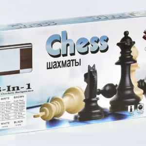 משחק 3 ב-1 שחמט / דמקה / שש – בש