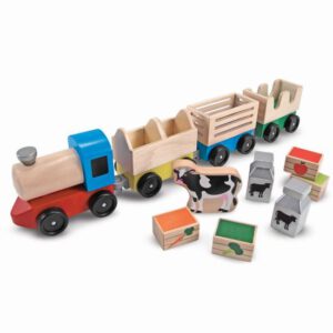 רכבת חווה מעץ Melissa & Doug מונטסורי