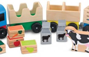 רכבת חווה מעץ Melissa & Doug מונטסורי