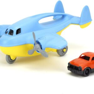 מטוס מטען + מכוניות , כחול "Green Toys"