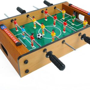 משחק כדורגל שולחן עץ עם ידיות