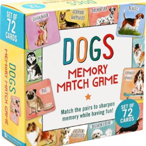 משחק זיכרון והתאמה "כלבים" (72 כרטיסים)