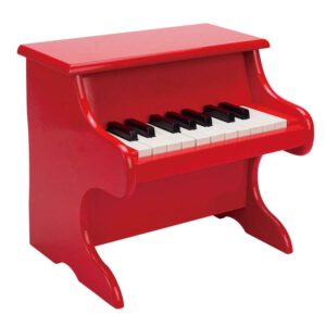 פסנתר עץ אדום לילדים חדש