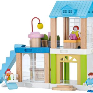 בית בובות קטן מעץ  37 חלקים – עשה זאת בעצמך