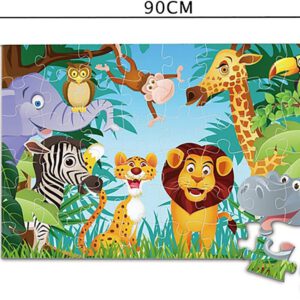 פאזל רצפה ג'מבו גדול "חיות" – 48 חלקים