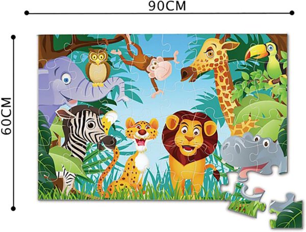 ⁦פאזל רצפה ג'מבו גדול "חיות" - 48 חלקים⁩ – תמונה ⁦2⁩