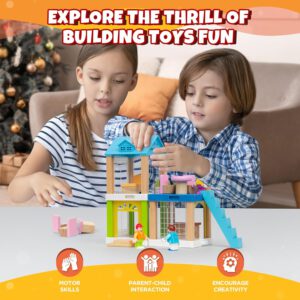 בית בובות קטן מעץ  37 חלקים – עשה זאת בעצמך
