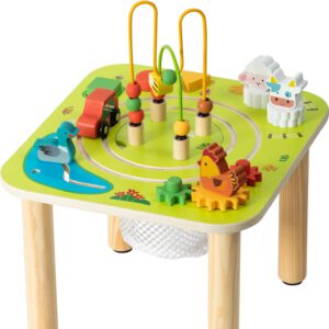 שולחן פעילות לתינוק – פעילות מונטסורי מעץ 7 ב-1