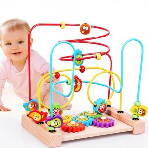 משחק חרוזי עץ גדול