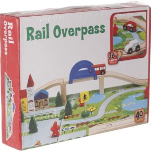 רכבת מעץ+פסי עץ