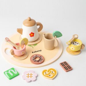 ערכת תה מעץ מונטסורי