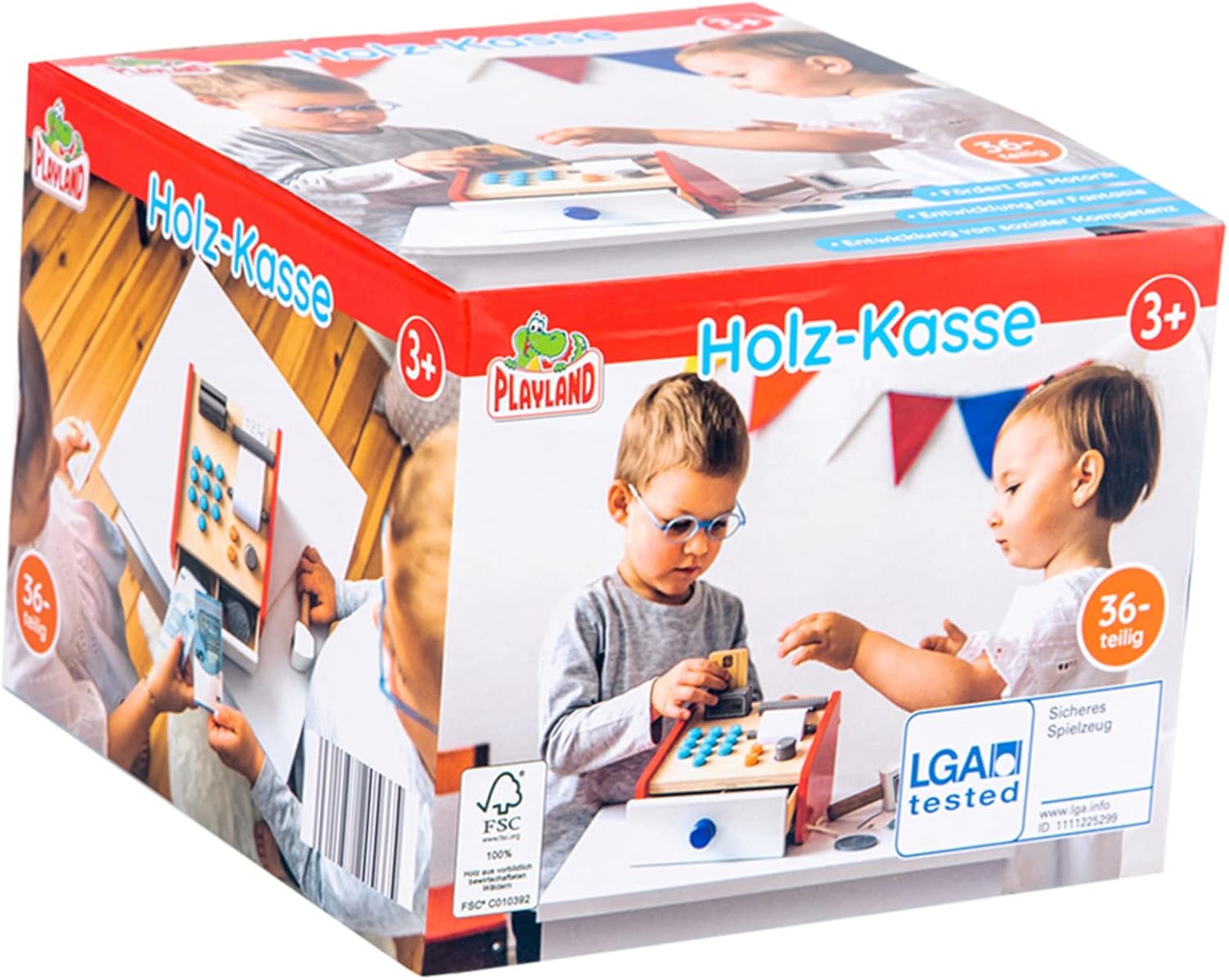 סט צעצוע קופה רושמת לילדים מעץ – תמונה 9