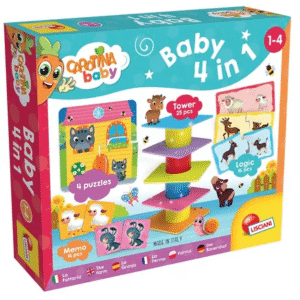 ערכת 4 משחקי התפתחות – חיות החווה LISCIANI