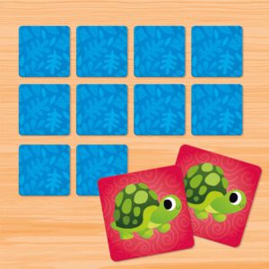 משחק זיכרון עם 20 כרטיסיות מגע להתאמת בעלי חיים LISCIANI