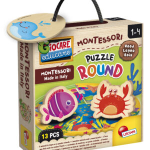 פאזל "חפש ומצא" חיות הים מעץ 6 חיות מבית – Lisciani