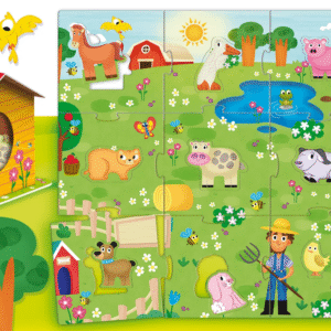 משחק פאזל עם קופסאת מישוש – חיות החווה LISCIANI