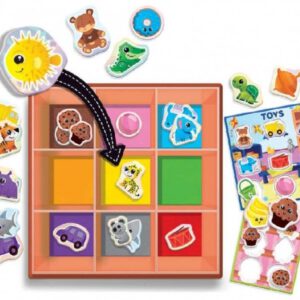 משחק מיון צבעים וחלוקה לקטגוריות בקופסא רב פעמית 61 LISCIANI