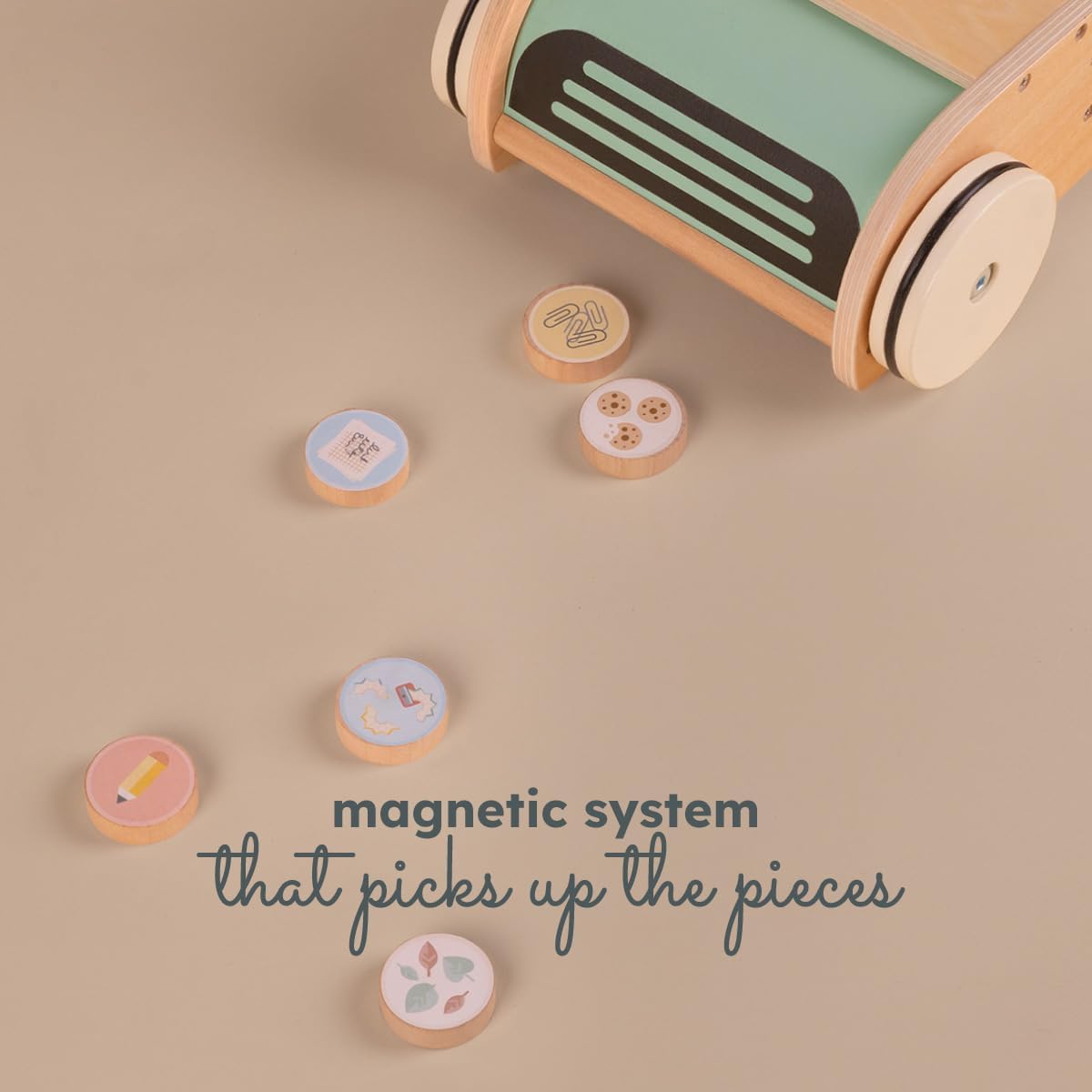 שואב אבק מעץ לילדים – תמונה 3