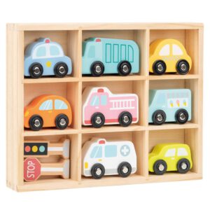 מארז רכבים עץ