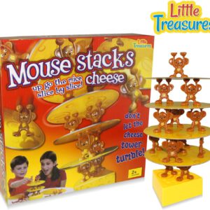 משחק קופסא "מגדל גבינה – יותר מדי עכברים!" משחק מאזן