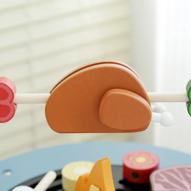 סט משחקי עץ גריל מעץ למנגל – תמונה 3