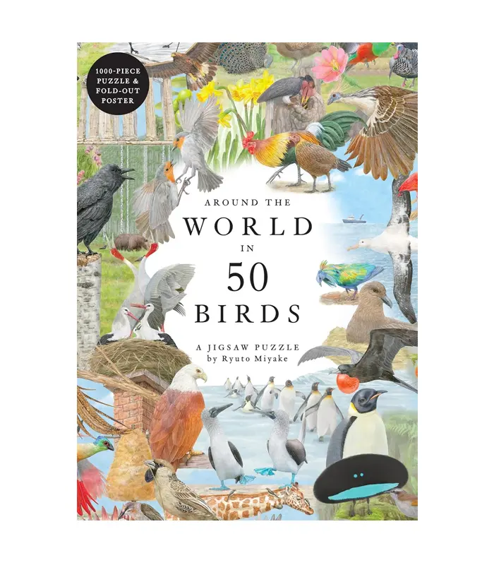 פאזל 1000 חלקים "ציפורים מסביב לעולם"