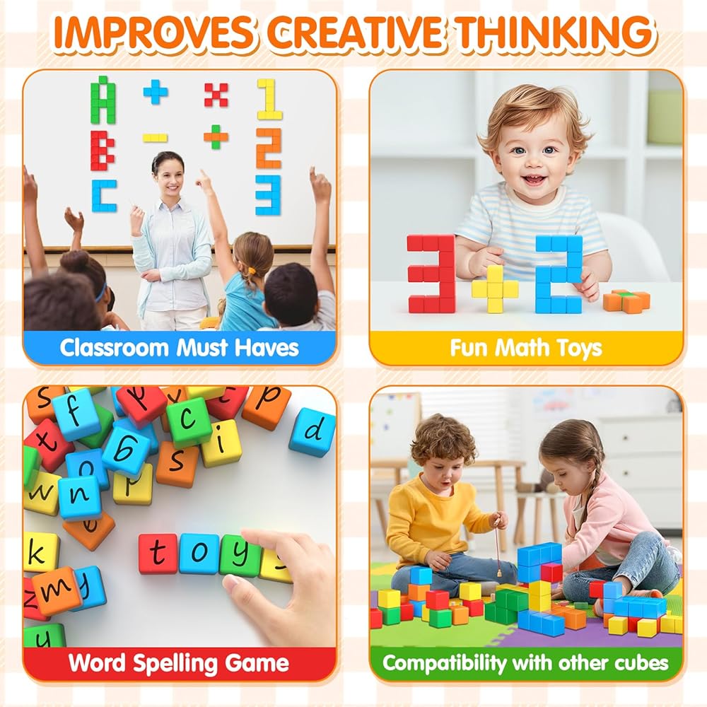 קוביות מגנטיות לפעוטות 45 יחידות – תמונה 5