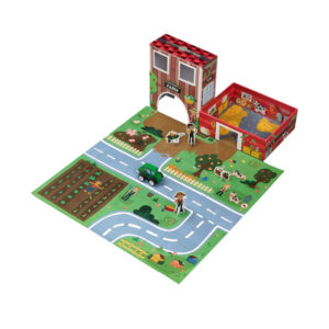 פאזל 16 חלקים + מכונית עץ