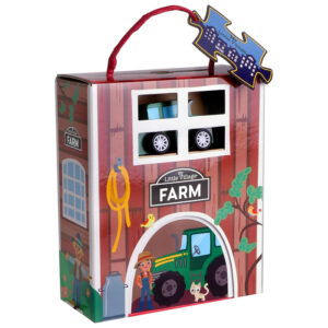 פאזל 16 חלקים + מכונית עץ