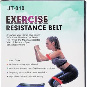 חגורת התנגדות מגומי לאימון פילאטיס יוגה
