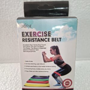 חגורת התנגדות מגומי לאימון פילאטיס יוגה