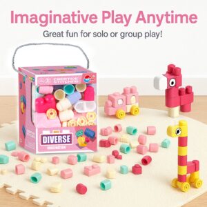 קוביות בניין לבנות ובנים 68 יחידות