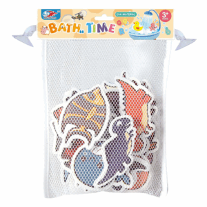 דמויות להדבקה באמבטיה – חיות ים ודינוזאורים